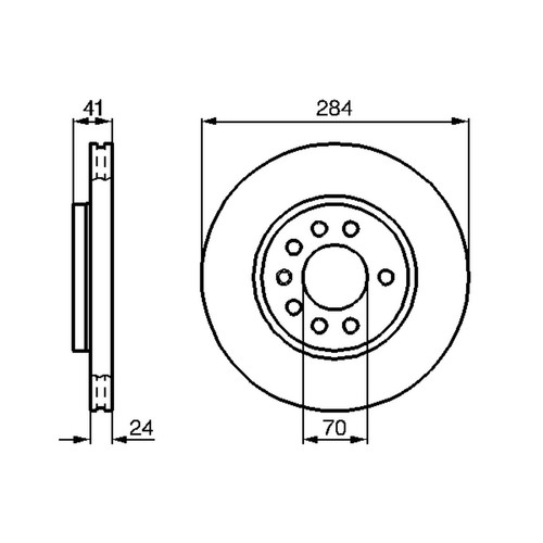 Brake discs vented for - brake,