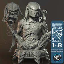Predator Bust  8th scale 3D