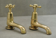 SHANKS bath taps - faucet - vintage - brass - edwardian - antique