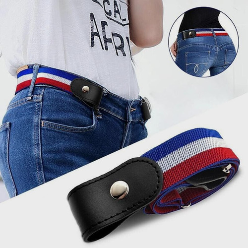 Buckle belt unisex elastic - belt,