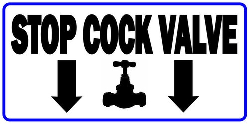 Stop cock valve - valve, mains