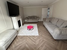 4 Seater Sofa, 2 Seater Sofa And Food Stall