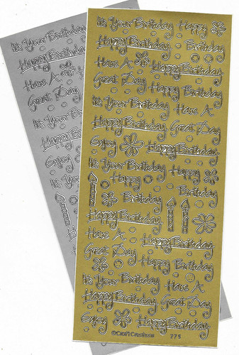 Birthday peel off - peel,