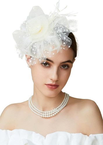 Babeyond beige fascinator hat - babeyond,