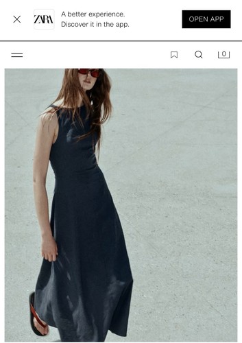 Linen open back midi - linen,
