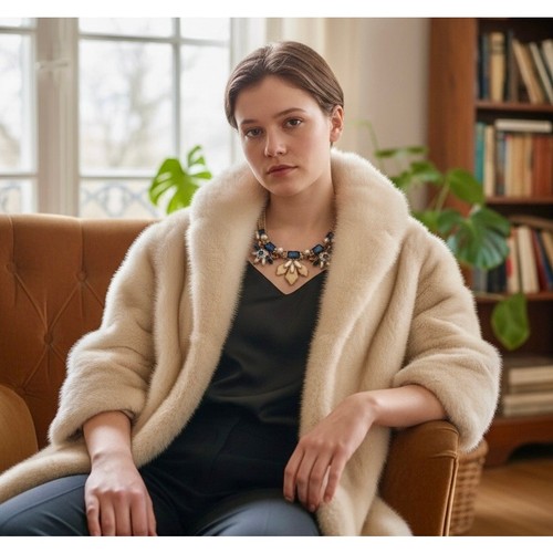 Vintage 50s 60s ivory mink - 50s, fur