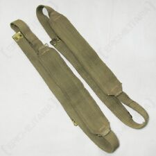 WW2 Original British 37 Pattern Cross Straps Pair Canvas Webbing Suspenders
