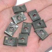 20x Universal Metal U-Type Clips For Car Bumper Fender Trim Panel Fastener Clips
