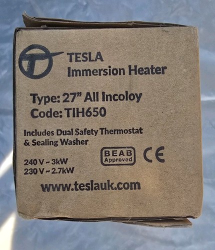 Tesla immersion heater - immersion, 27"