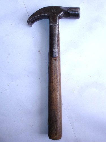 Vintage strapped claw hammer - vintage,