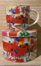 NEW Accessorize Floral Union Jack  Theme Mug & Tin 8cm High (B.9)