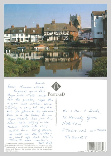 Vintage postcard tewkesbury - vintage,