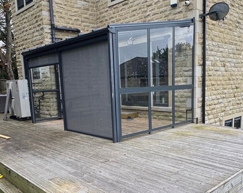 Glass aluminium summer house - summer,