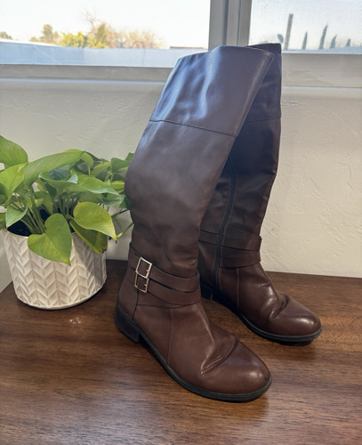 Women brown knee - brown, high