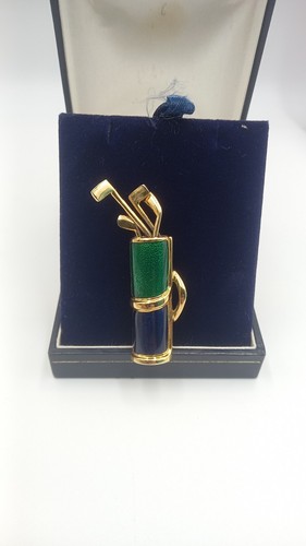 Vintage brooch golf caddy - ,