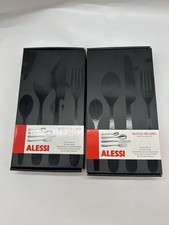 2 Sets Alessi Nuovo Milano 4 Piece cutlery Set New - Open Boxed Unused