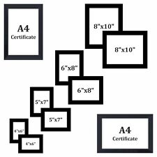 2 x Glass Front Black Photo