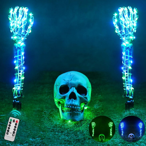 Halloween lighted skeleton - lighted, set