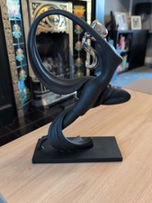 Art deco lady figurine black - art,