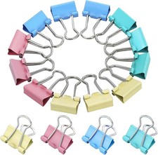 60pcs Colored Metal Binder