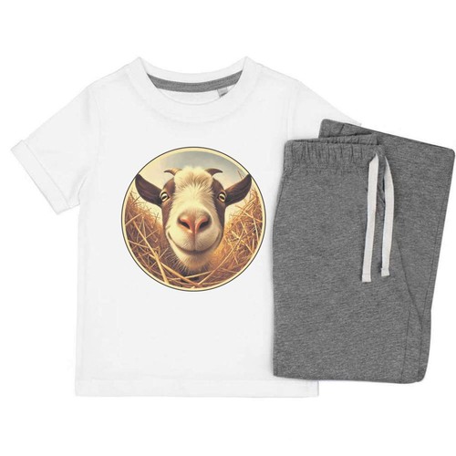 Smiling goat kids cotton - goat',