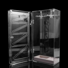 Clear Plastic Jewellery Organiser Display Case Necklace Holder Earring Storage