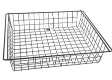 Kitchen Wardrobe Pull Out Wire Basket In Anthracite Grey 450mm L