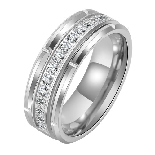 Mens wedding band tungsten - mens,