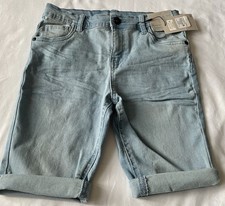 Boys Pale Blue Denim Shorts