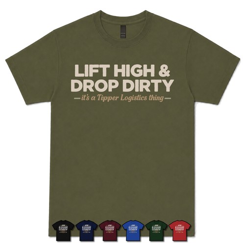 Lift high drop dirty - dirty, tipper