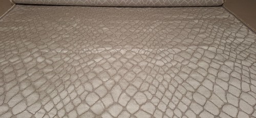 Cut velvet silver - velvet, grey