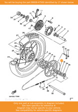 YAMAHA Circlip, 99009-47500