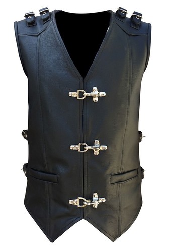 Mens genuine black - genuine, leather