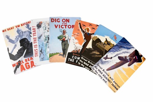 Ww2 metal signs propaganda - metal, signs,
