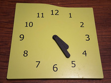 IKEA Kallax Door Insert  clock - lime green RARE
