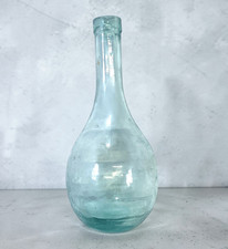 Antique Aqua Hand-Blown Glass