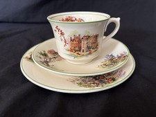 Vintage Wood And Sons Cup Saucer Plate Trio Ann Hathaways Cottage china