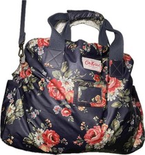 Cath Kidston ‘Kentish Rose’ matt laminated cotton weekend bag long strap large
