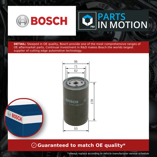 Oil filter 0451203010 bosch - filter,