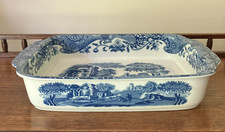 Copeland Spode Blue Italian Extra Large 15" x 11" Lasagne Baking Roasting Dish