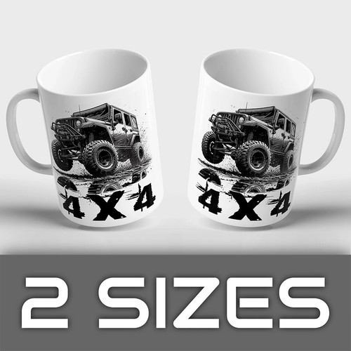 4x4 mug land - land, by