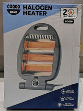 CUQOO 800W Compact Halogen Quartz Heater Portable Energy Efficient RETURNED