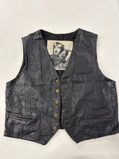 Vintage leather waistcoat 42"