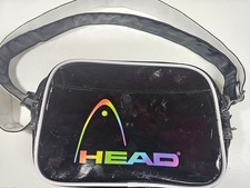 Head Black Glossy Shoulder Bag