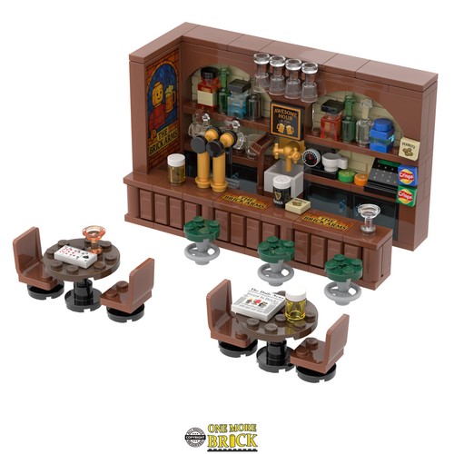 Pub bar kit made with - bar,