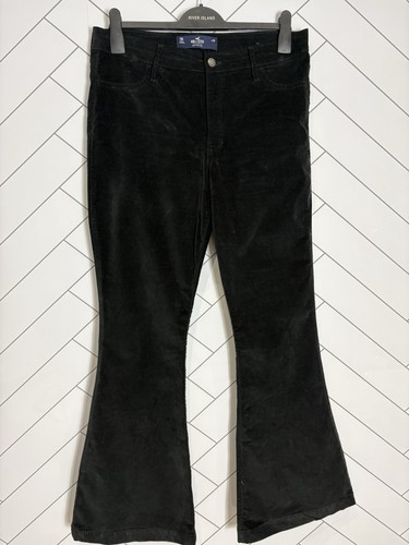 Hollister black velvet cord - black,