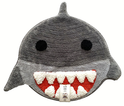 Dunelm shark rug - dunelm, grey