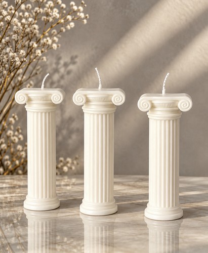 Trio columns candles - trio,