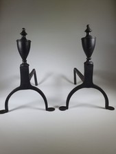 Vintage Iron Fire Dogs x 2