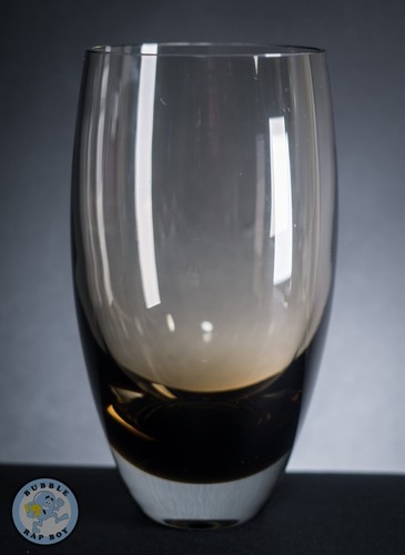 Glass vase brown - vase, smoked